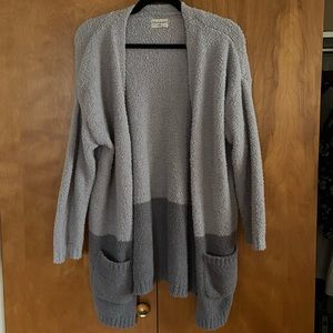 Thread & Supply Gray Color Block Cardigan